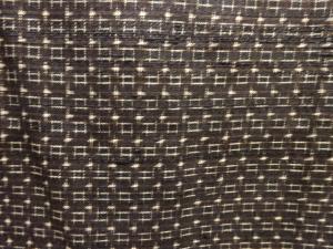 アンティーク　枡模様織出し本場泥大島紬男物羽織